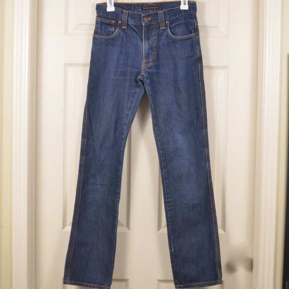 Nudie Jeans 🇮🇹 29 Slim Jim Dry Broken Twill Cotton Jean - Picture 3 of 8